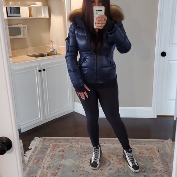 Almost NEW SAM. Fur Trim short down jacket